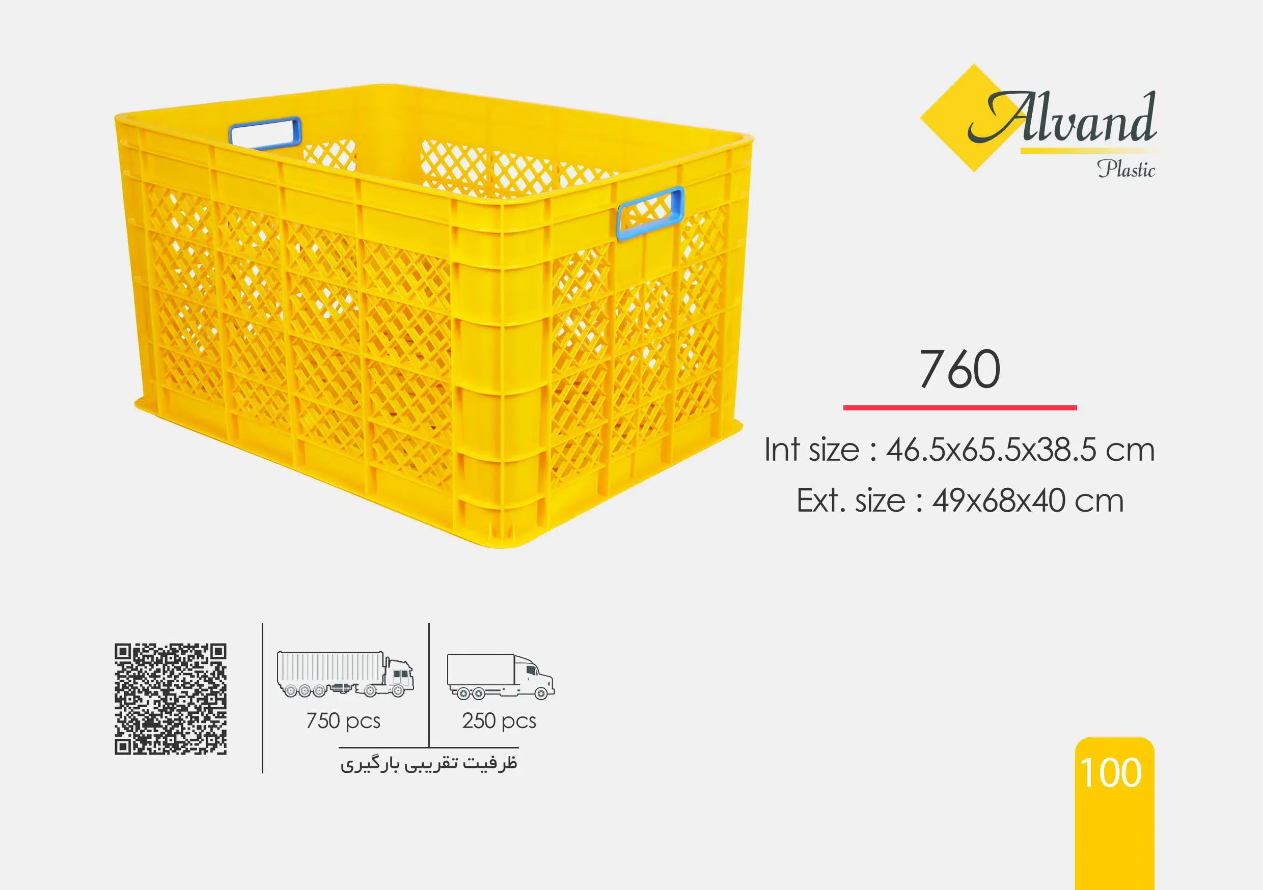 سبد پلاستیکی کد 760 سبد پلاستیکی کد 760