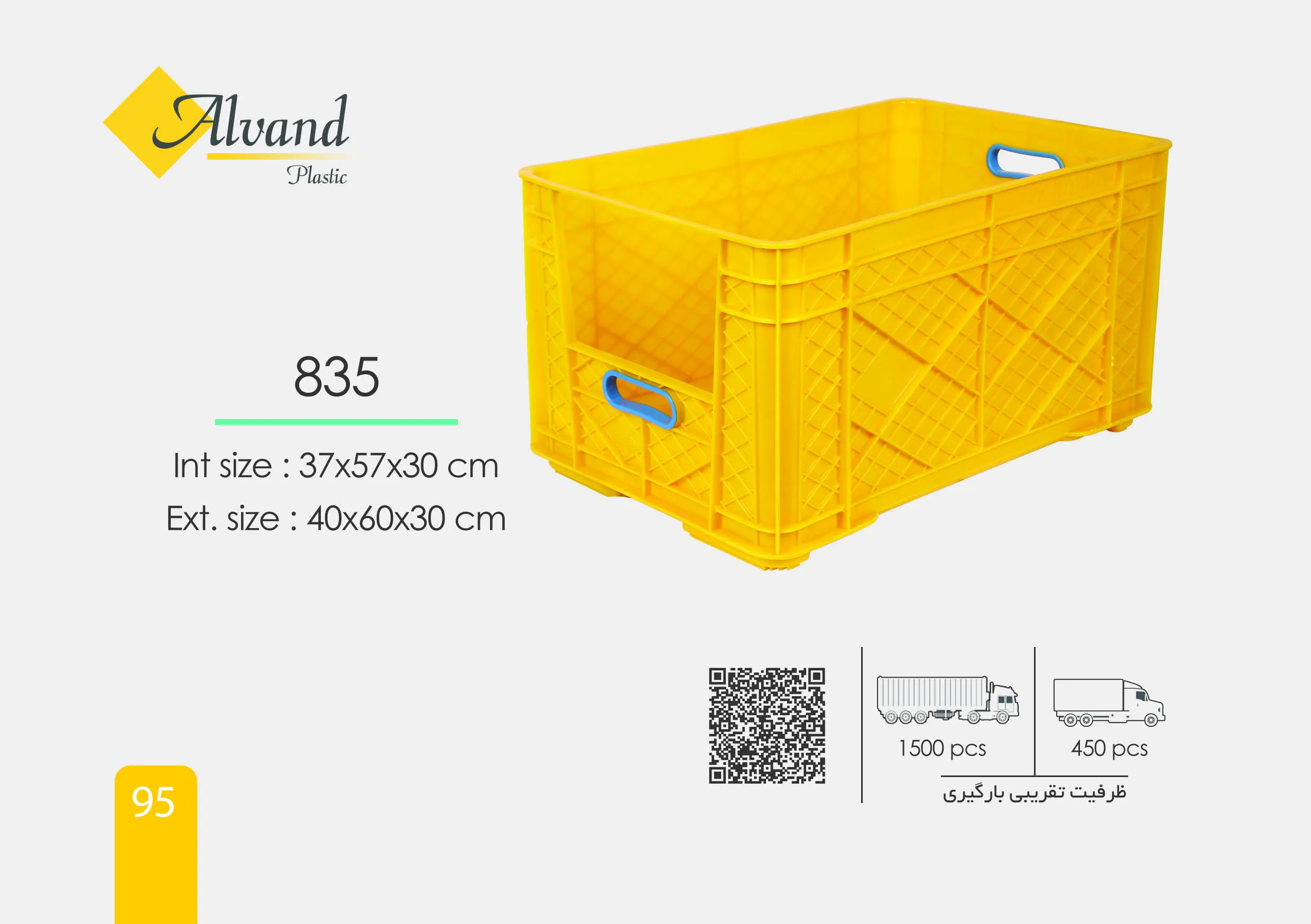 سبد پلاستیکی 835 — گزینهای مقاوم، کاربردی و مناسب برای حمل و انبار کالا، مواد غذایی و محصولات فروشگاهی. سبد پلاستیکی 835 — گزینهای مقاوم، کاربردی و مناسب برای حمل و انبار کالا، مواد غذایی و محصولات فروشگاهی.