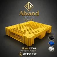 پالت پلاستیکی گد p8060 با ابعاد 60*80 مناسب انبار های مواد غذایی